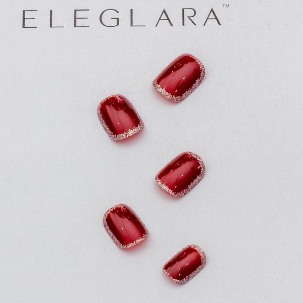 The main photo of eleglara short square press on nails