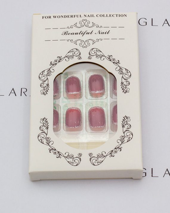 The package photo of eleglara short square press on nails