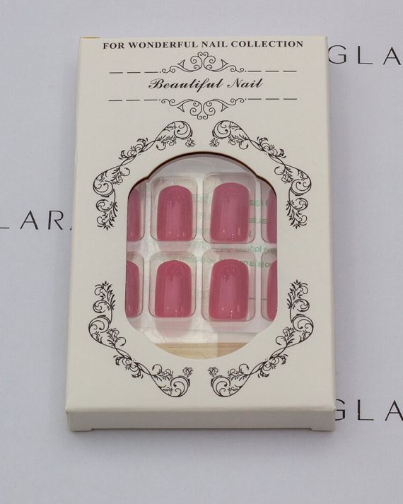 Main package photo of eleglara press-on nails item 0483. Pure red square press on nails. Mature style